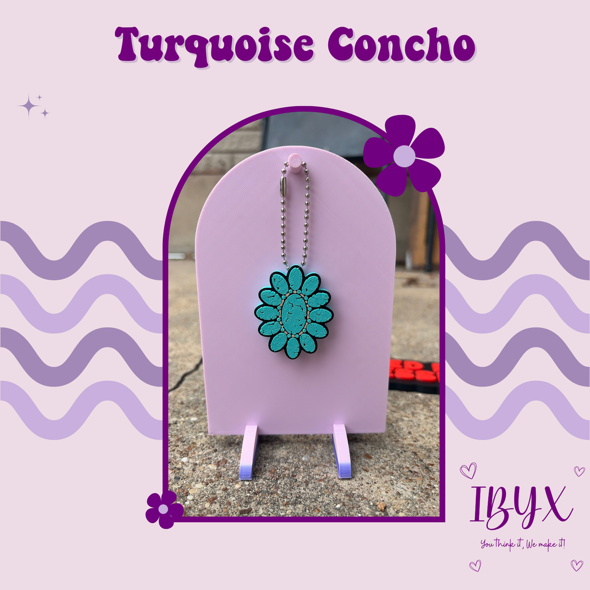 Soda Can Tab Opener - Turquoise Concho