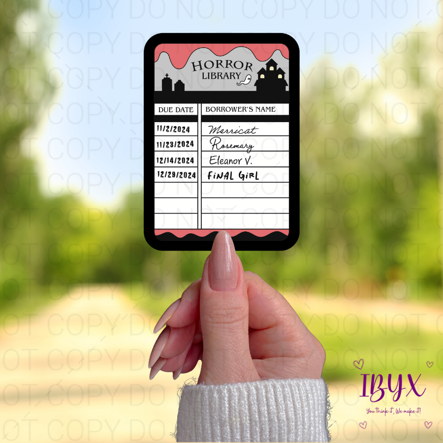 Horror Library Card