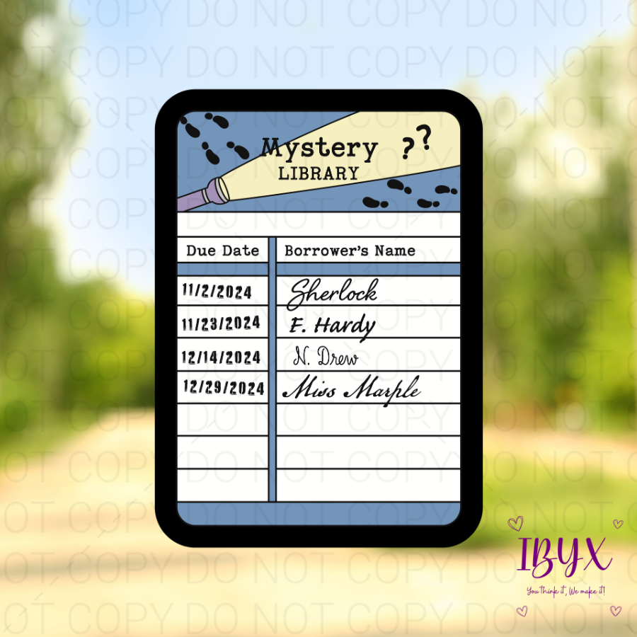Mystery Library Card