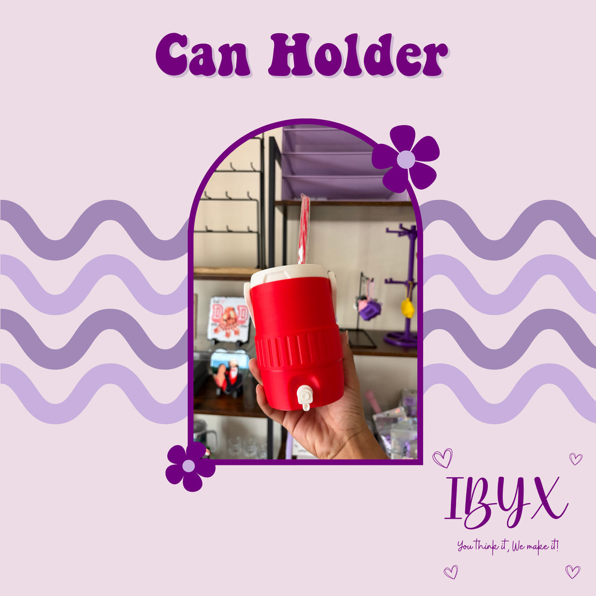 Soda Can Holder - 12oz - Red