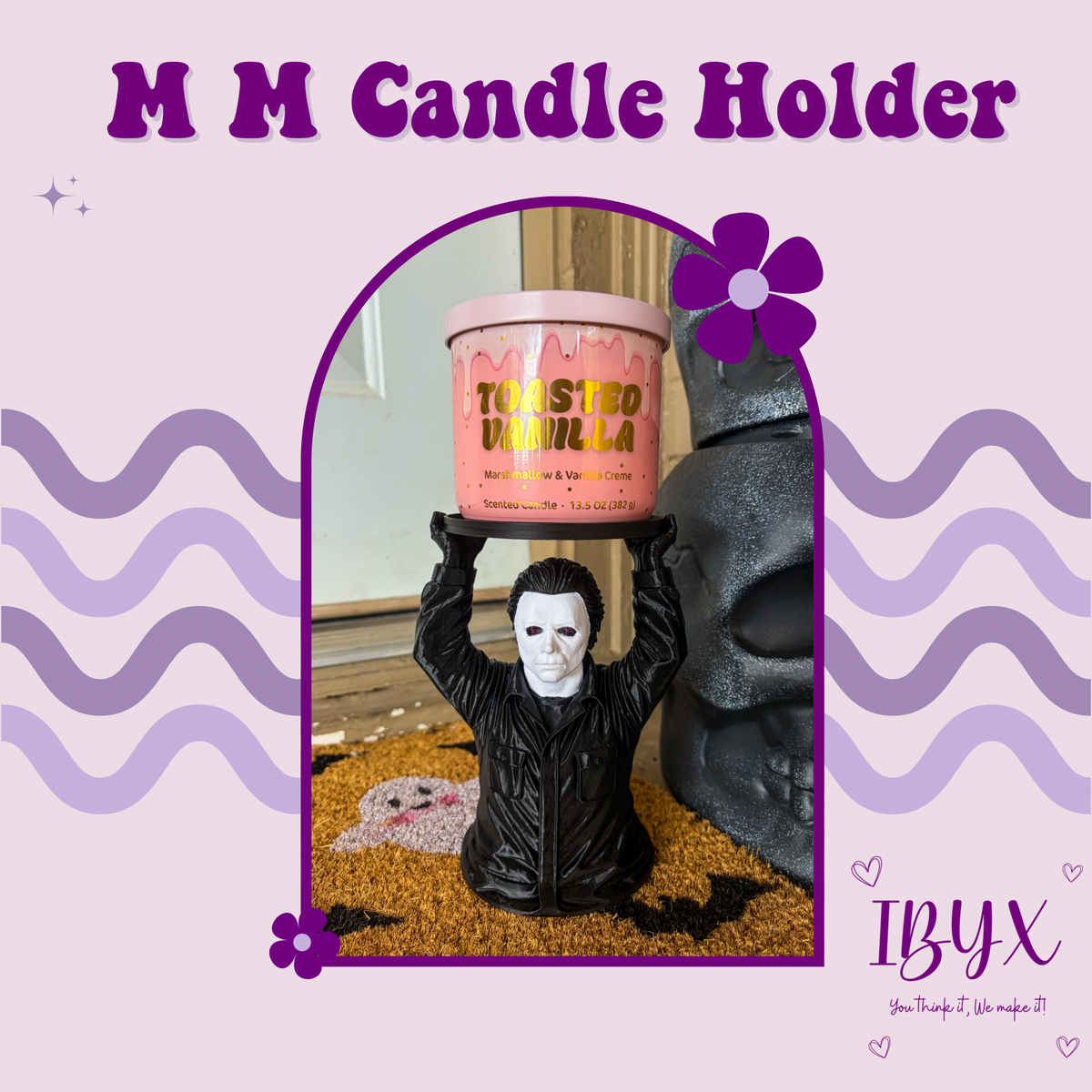 M M Candle Holder