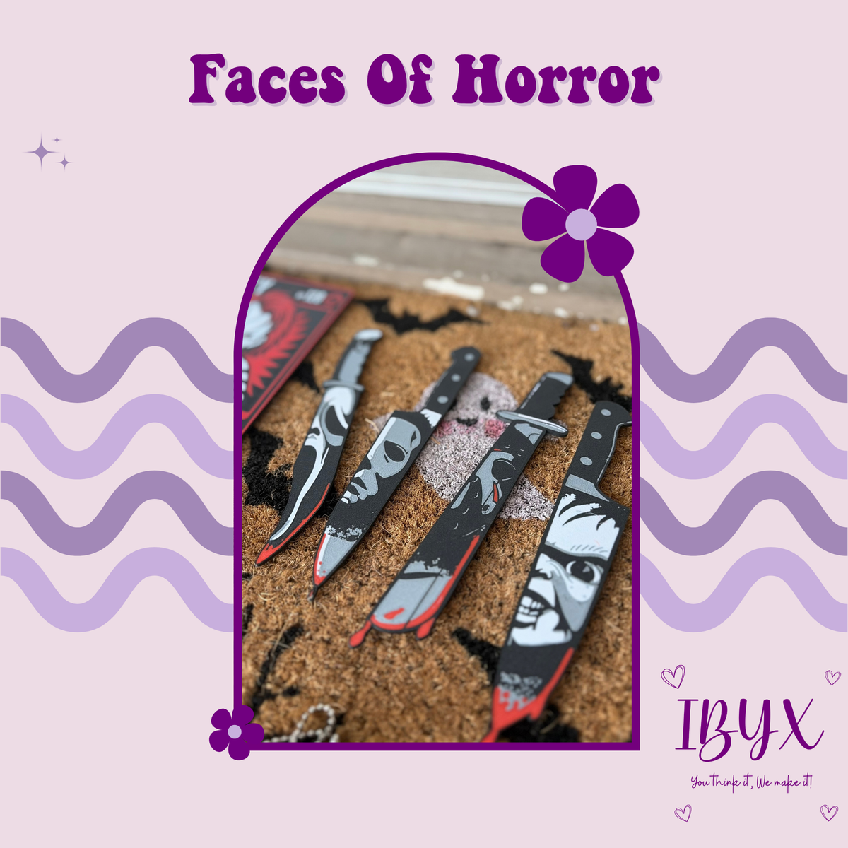 Knife Decor Set - Faces Of Horror